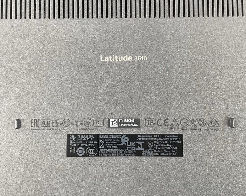Dell Latitude 3510 15.6" i5-10210U 1.60 GHz 8 GB RAM No SSD/OS/AC - M.2 Slot