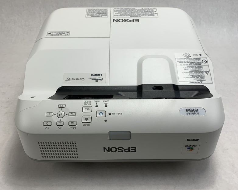 Epson PowerLite 695Wi H740A LCD Lamp Projector 1750 Lamp Hours - No Remote
