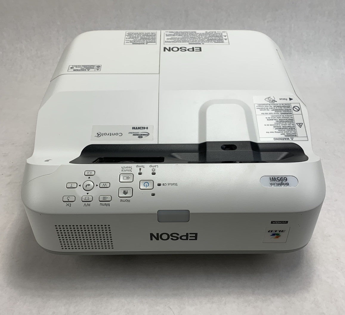 Epson PowerLite 695Wi H740A LCD Lamp Projector 1750 Lamp Hours - No Remote3