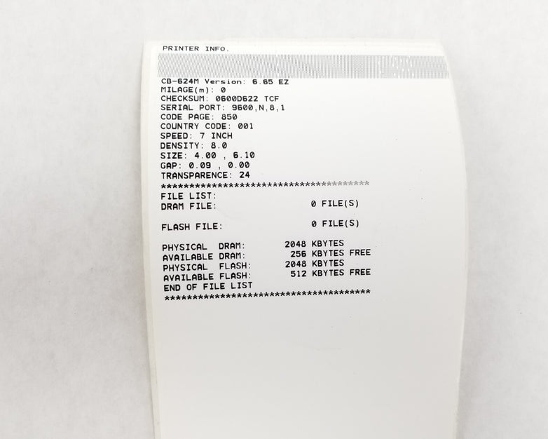 Cub CB-624M Thermal Transfer Printer Parts or Repair Bad Printhead