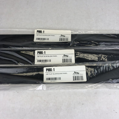 Middle Atlantic Products PHBL-1 1SPFlat Alum Blank Panels (Lot of 3)
