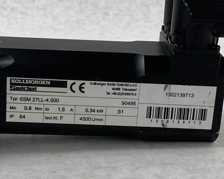 Kollmorgen Seidel 6SM 27LL-4.500 90486 Servomotor Stirrer