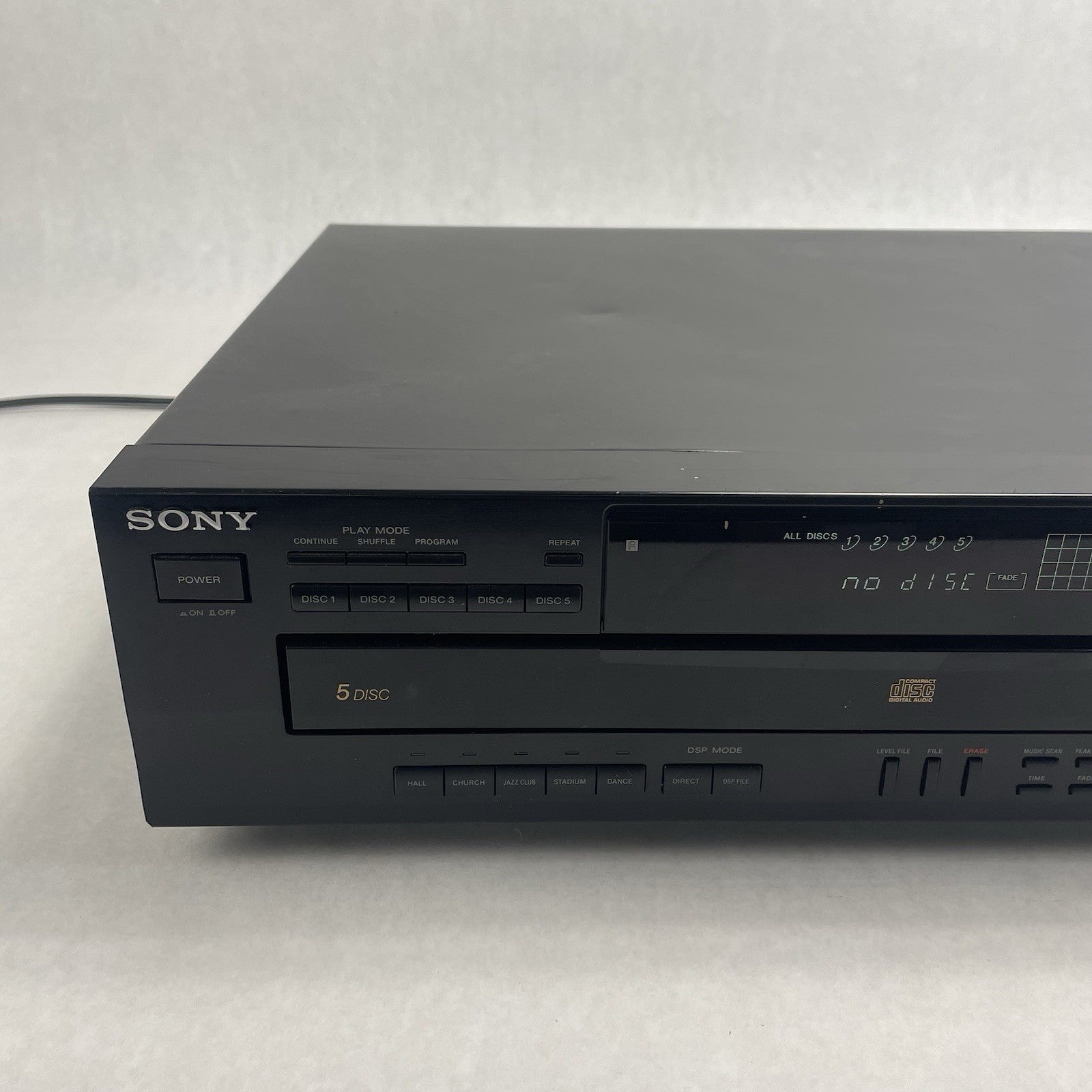 Sony CDP-C535 5-Disc Carousel CD Player No Remote Tested2