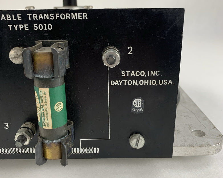Staco Powerstat Type 5010 Variable Transformer 140V 7.0KVA 50A USAmade