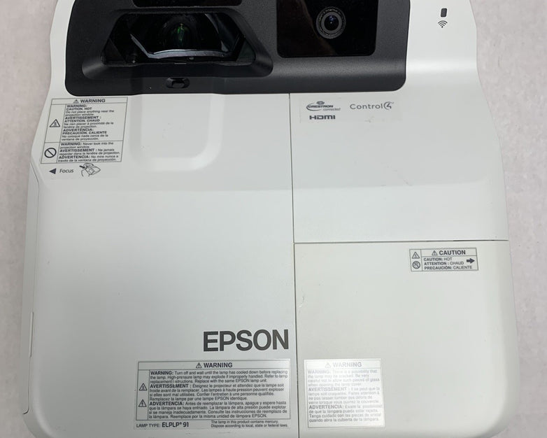 Epson PowerLite 695Wi H740A LCD Lamp Projector 825 Lamp Hours - No Remote