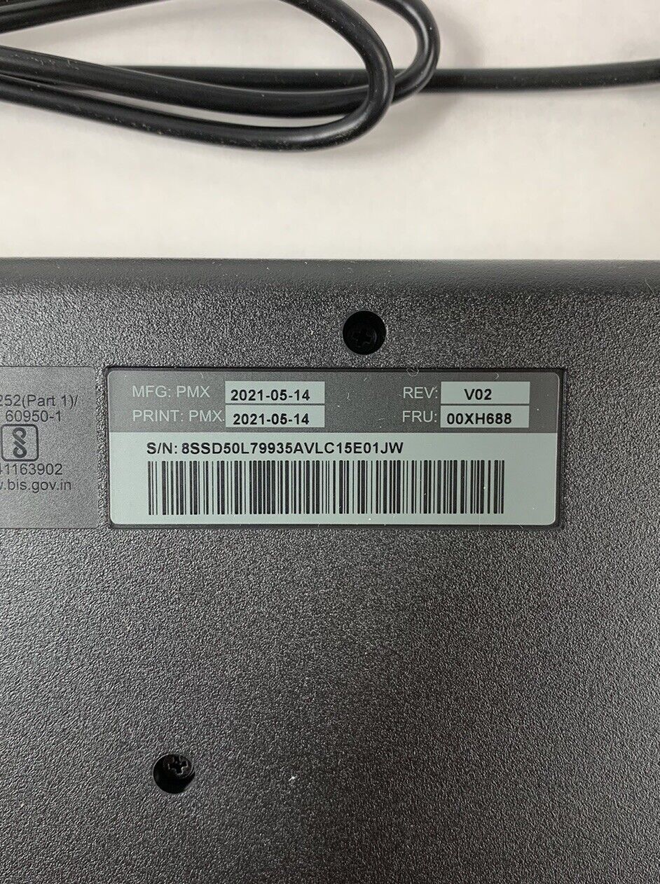 Lenovo Traditional USB Wired Keyboards 00XH688 KBBH21 (Lot of 3)