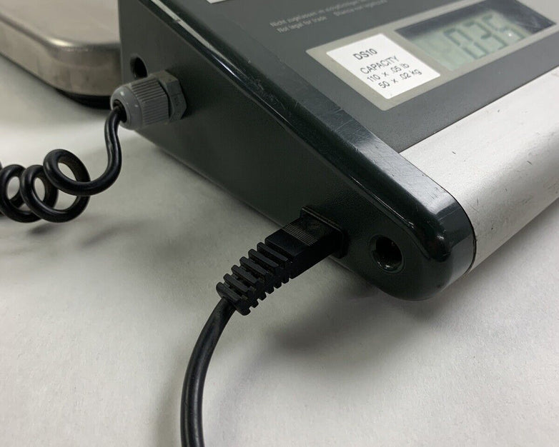 Ohaus DS-10 110 x 0.05lb Platform Shipping Scale Tested W/ Power Supply