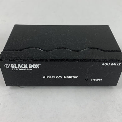 Black Box AC650A-2 2-Port A/V Splitter - No AC Adapter