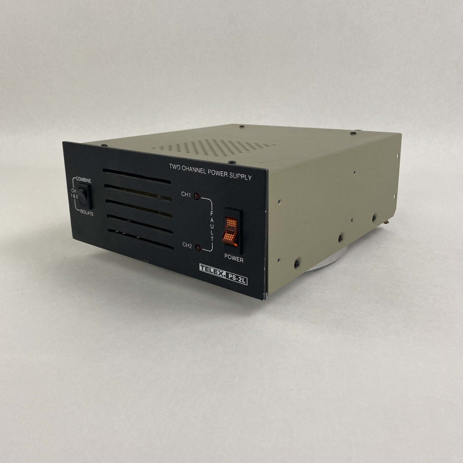 Telex PS-2L Two Channel Power Supply Power Tested0