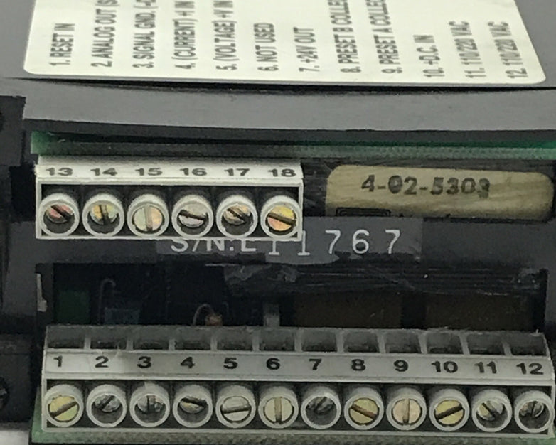 KEP INT69TAS2A Intellect-69 Ratemeter Totalizer 100 VAC 12-24VDC Square Law