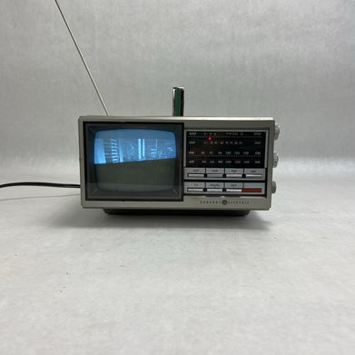 General Electric 7-7150A UHF VHF TV AM FM Radio Tested w/Cord