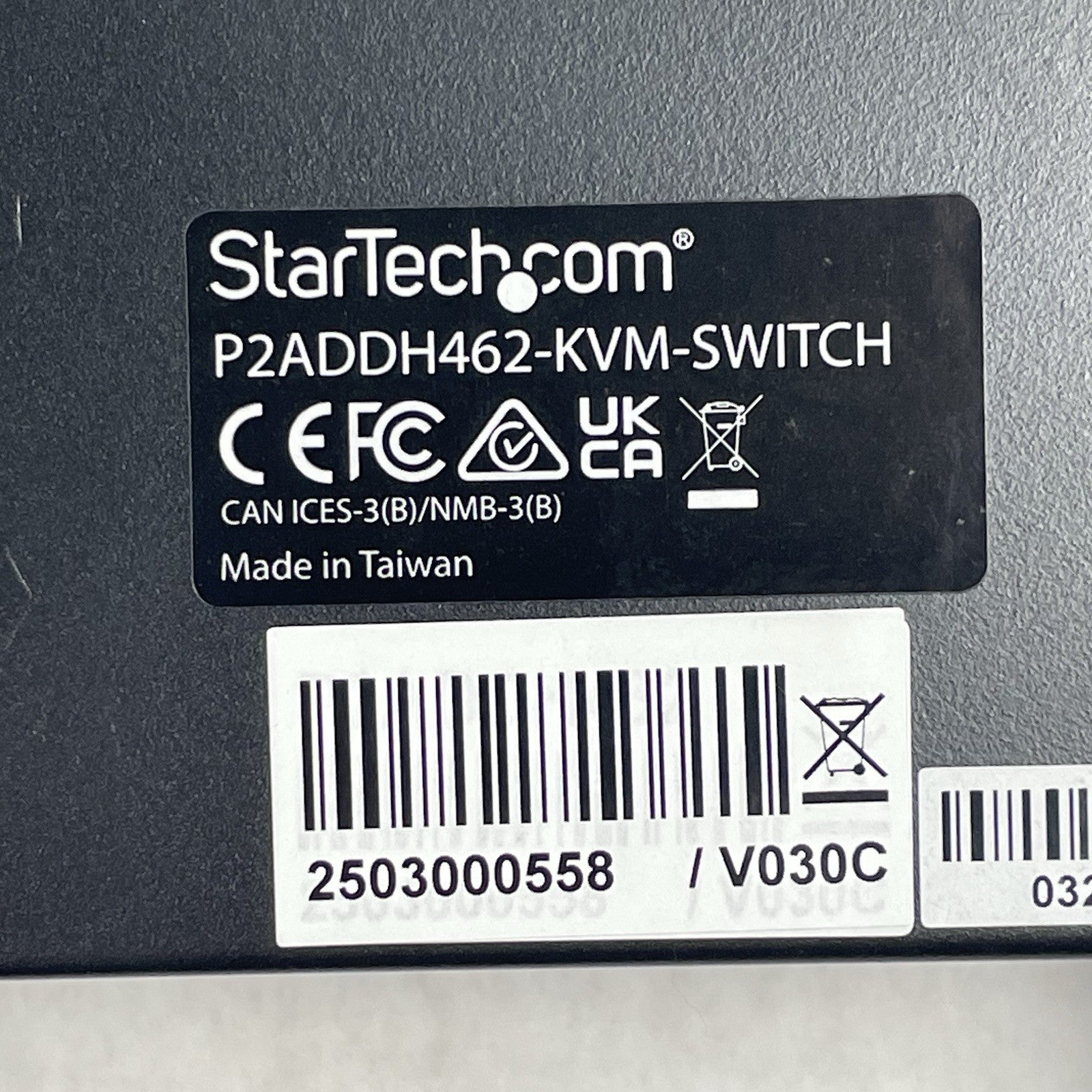 StarTech.com P2DD46A2-KVM-SWITCH 2-Port Dual-Monitor Power Tested9