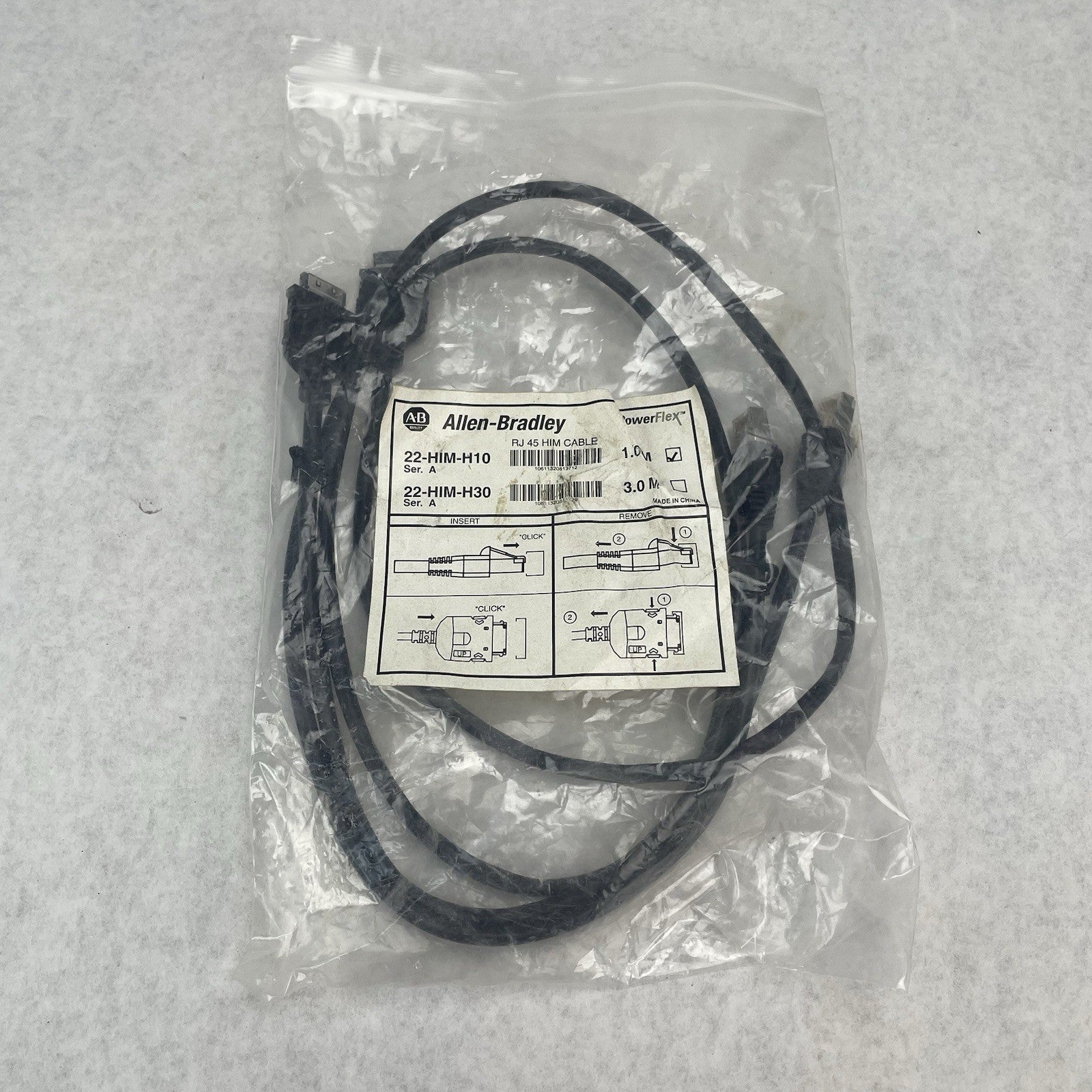 Allen-Bradley 22-HIM-H10 RJ 45 HIM Cable Untested1