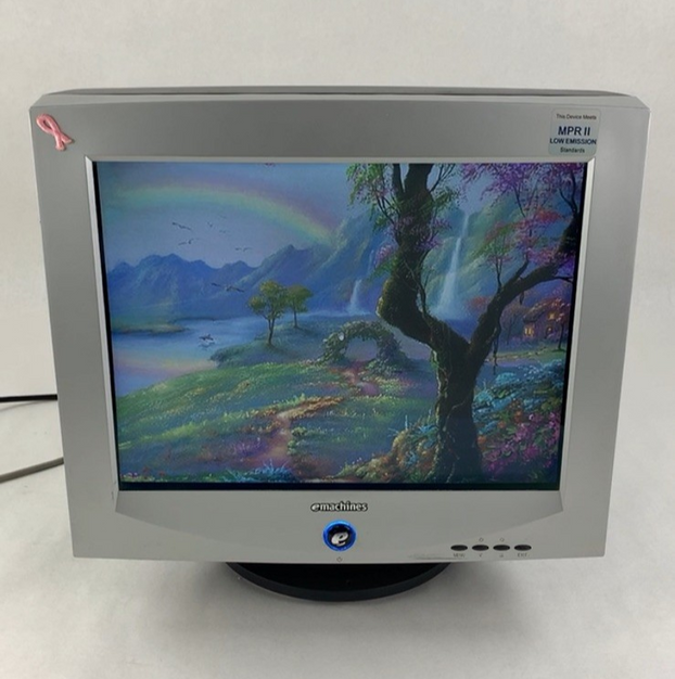 eMachines eView 17f3 786N 17" CRT VGA Color Monitor Computer Retro Gaming