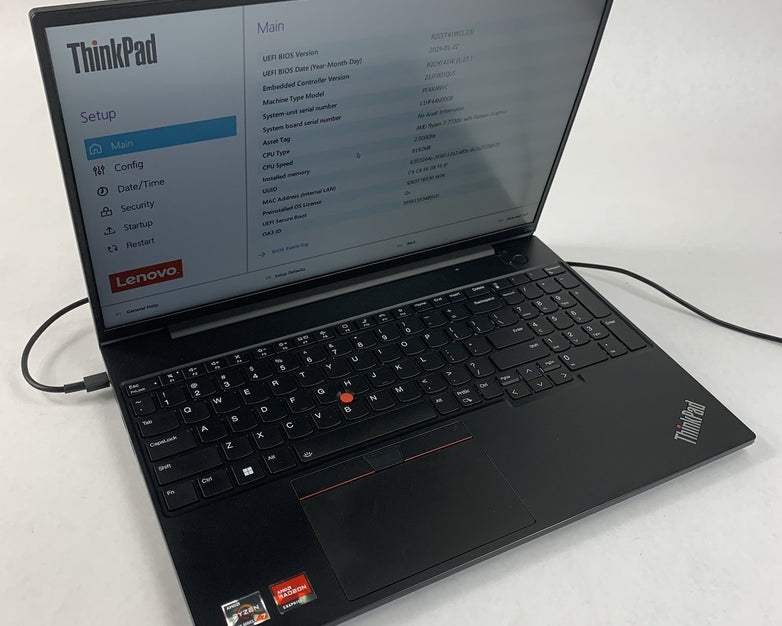 Lenovo ThinkPad E16 Gen 1 AMD Ryzen 7 7730u 2.0 GHz 8 GB Ram No OS/SSD/AC/Batt