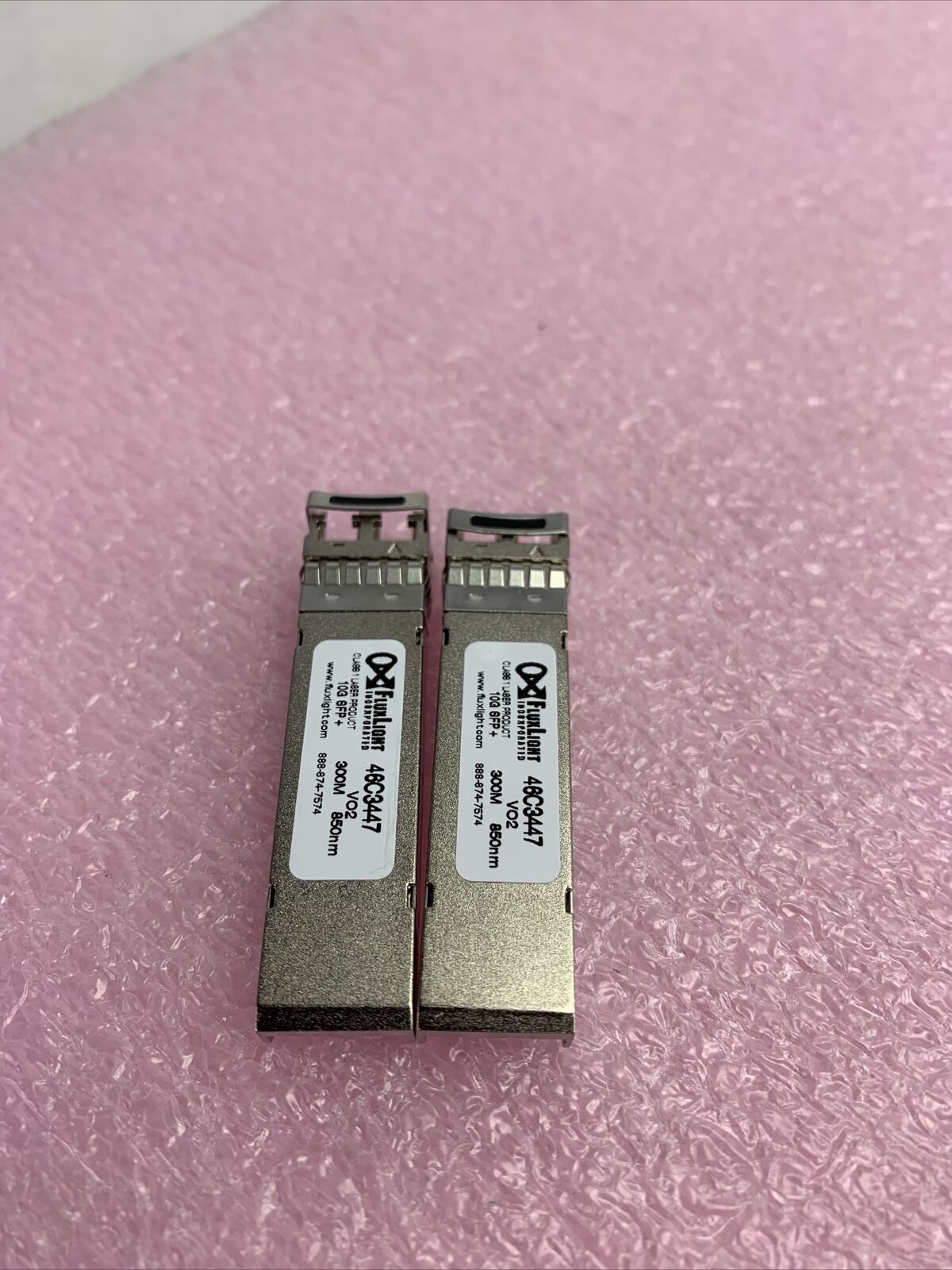 Fluxlight 46C3447 10G SFP+ Transceiver Lot of 2