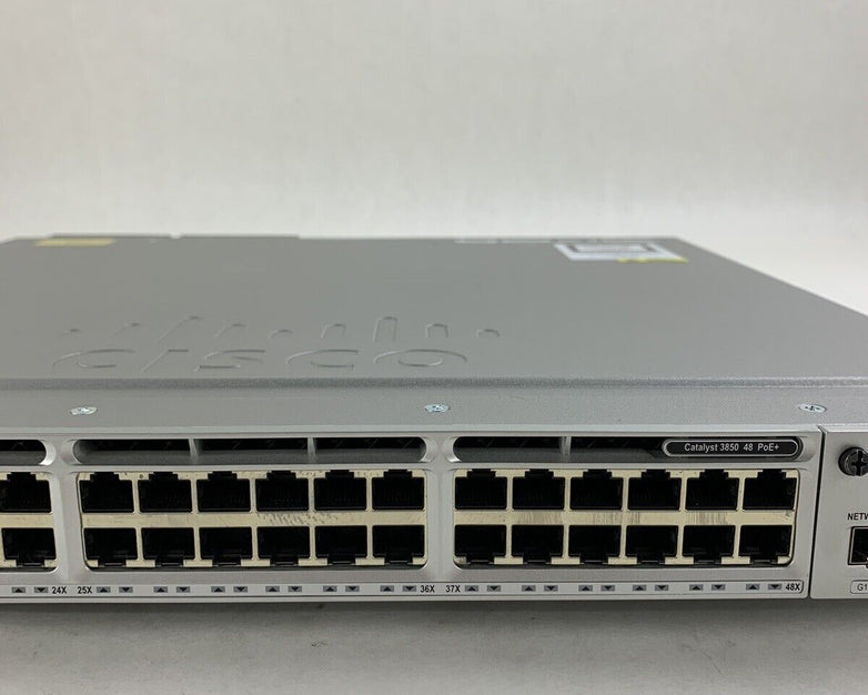 Cisco Catalyst WS-C3850-48PW-S 48 Port Ethernet Switch C3850-NM-4-1G Tested