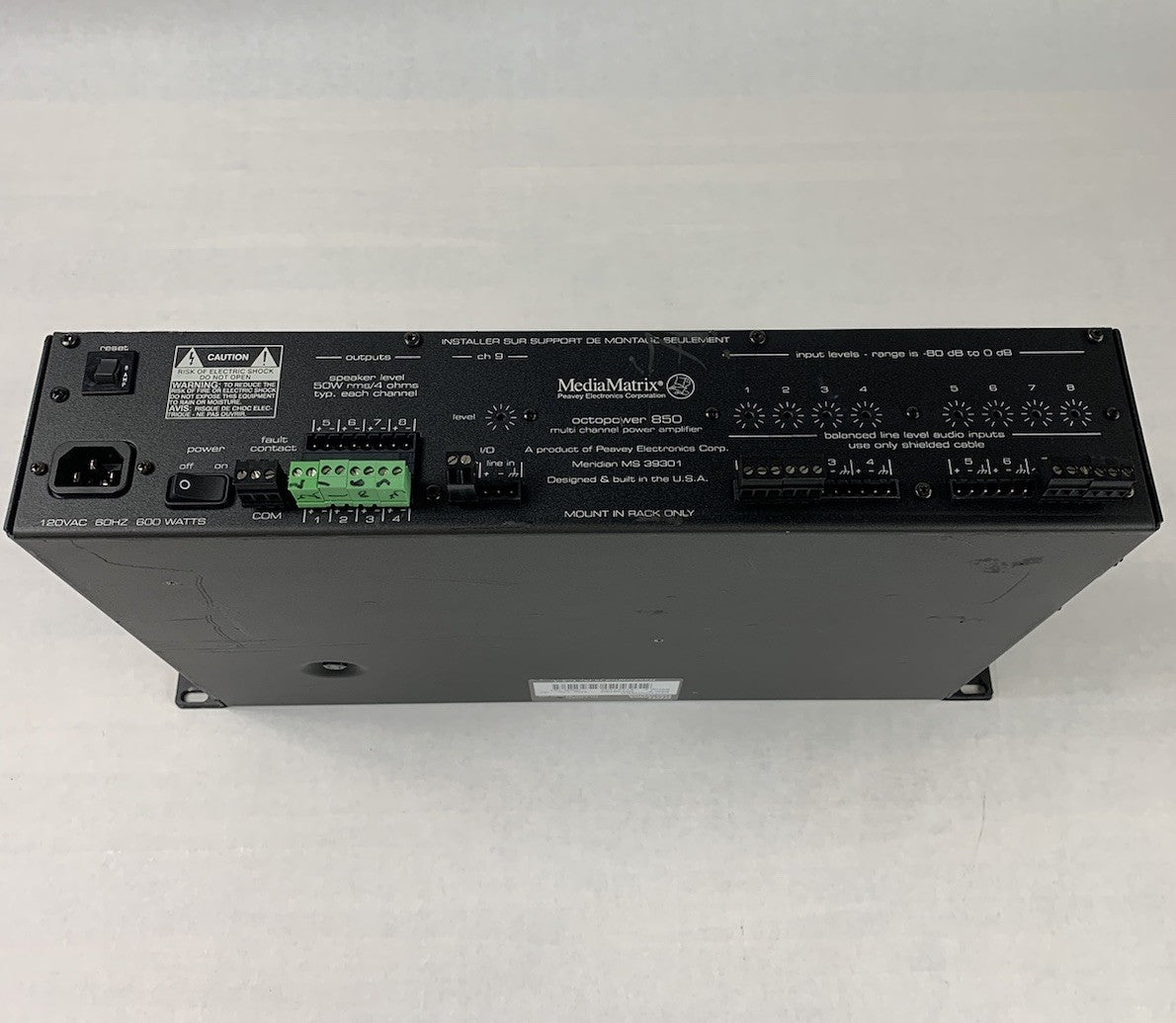 Peavey Electronics MediaMatrix Octopower 850 Multi Channel Power Amplifier