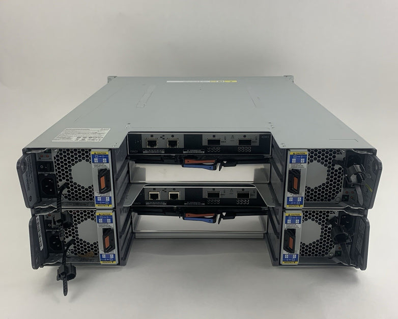 NetApp DS4243 NAJ‑0801 4U 24‑Bay Disk Shelf Chassis 2x IOM3 4x PSUs No HDDs