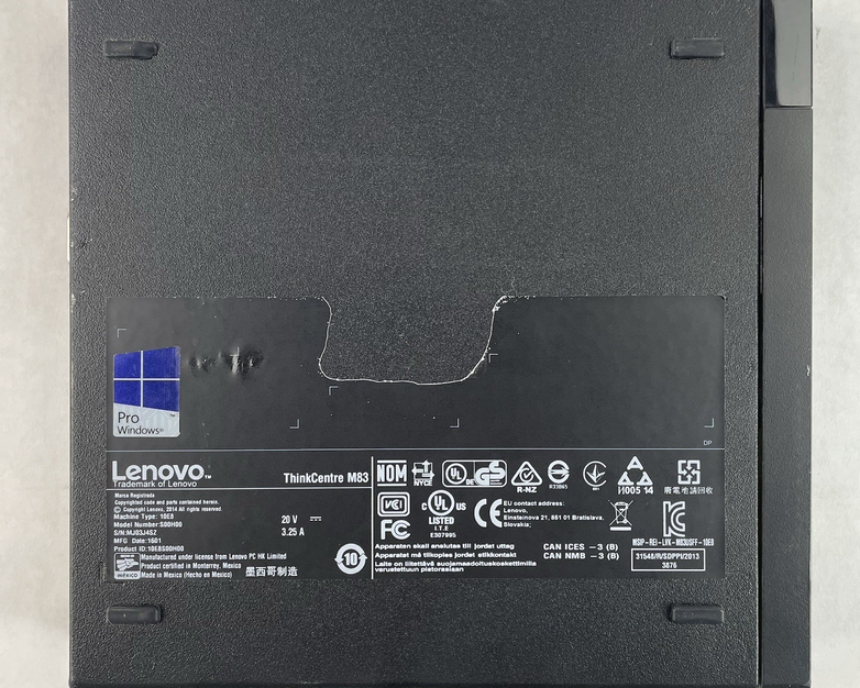 Lenovo ThinkCentre M83 Micro i5-4570TE 2.70 GHz 4 GB RAM No SSD/OS/AC