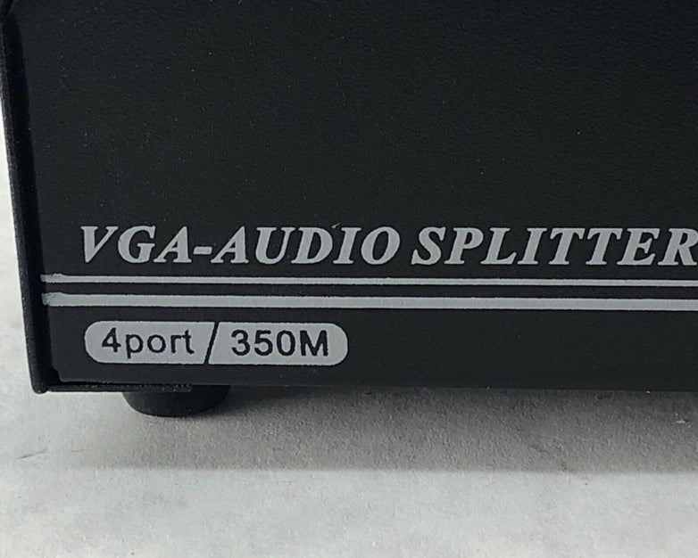 4-Port 350M High Power Drive VGA Audio Splitter CA3504A W/ Instruction Manual