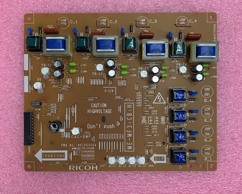 Ricoh N6206006A High Voltage Power Board for IM C4500