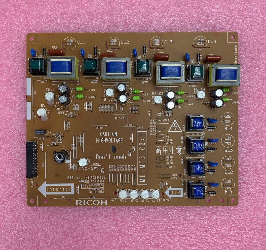 Ricoh N6206006A High Voltage Power Board for IM C45005