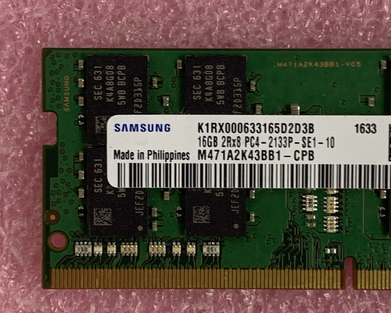 Samsung M471A2K43BB1-CPB 16 GB 2x8GB RAM DDR4 2133MHz Laptop Memory Ram