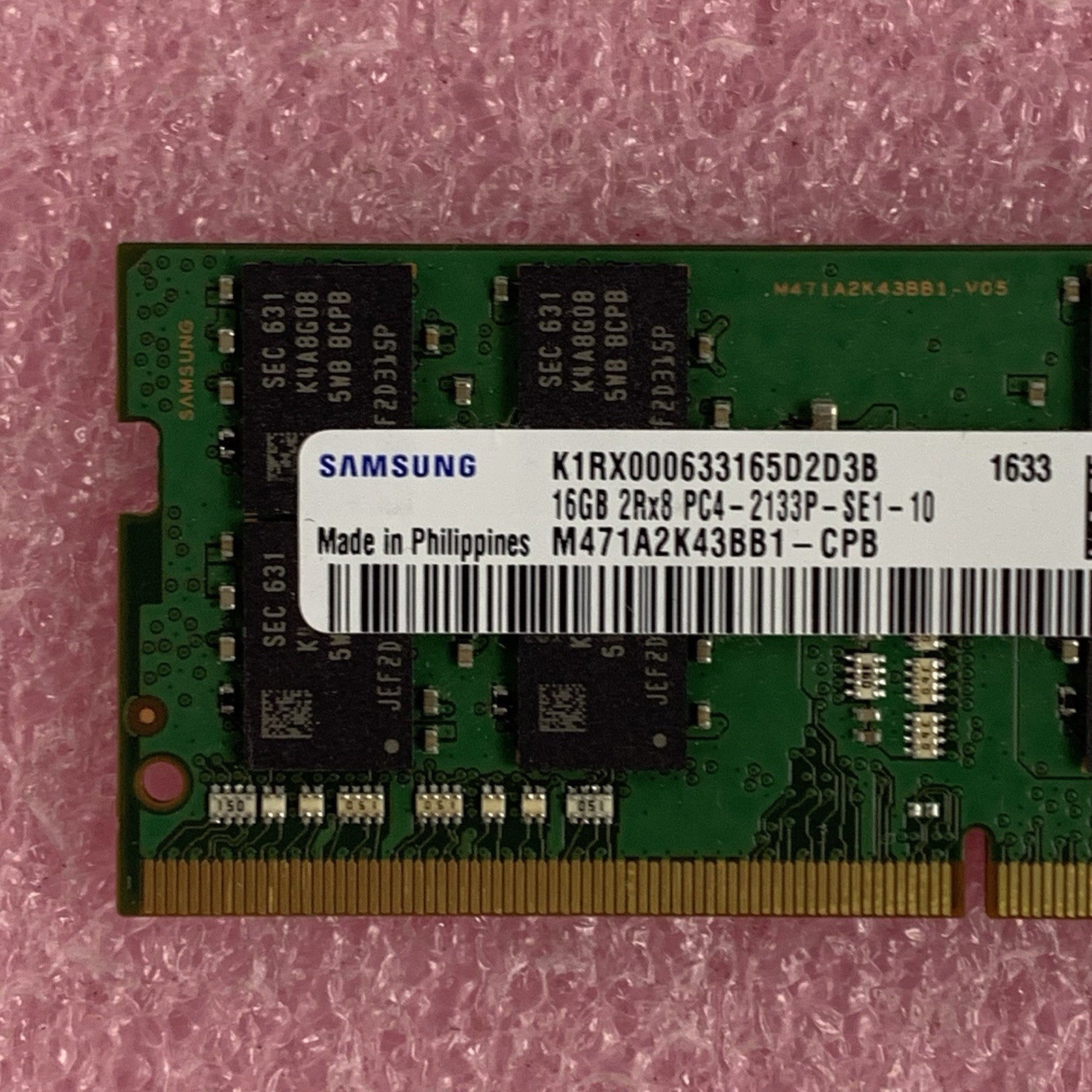 Samsung M471A2K43BB1-CPB 16 GB 2x8GB RAM DDR4 2133MHz Laptop Memory Ram2