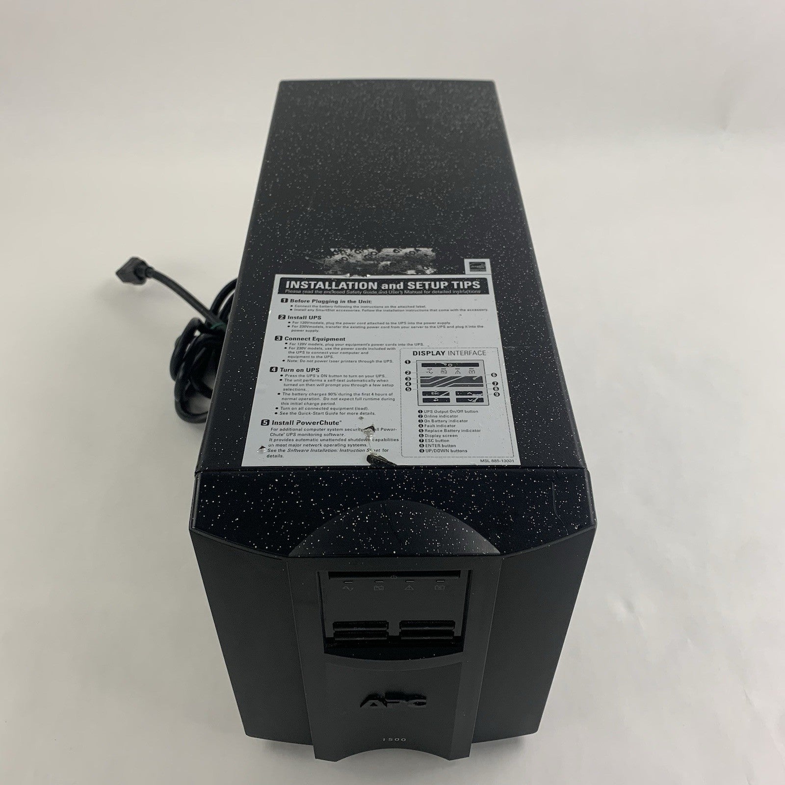 APC DLT1500 SmartConnect 1500VA 120V Uninterruptable UPS Tested AP9630 No Batts2