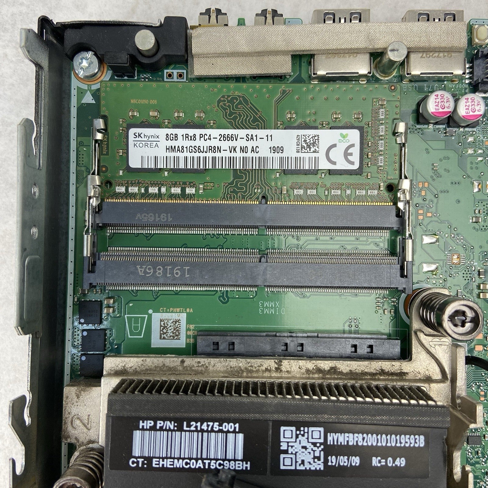 HP ProDesk 405 G4 MFF AMD Ryzen 5 Pro 2400GE 3.2GHz 8GB RAM No AC/HDD/OS10