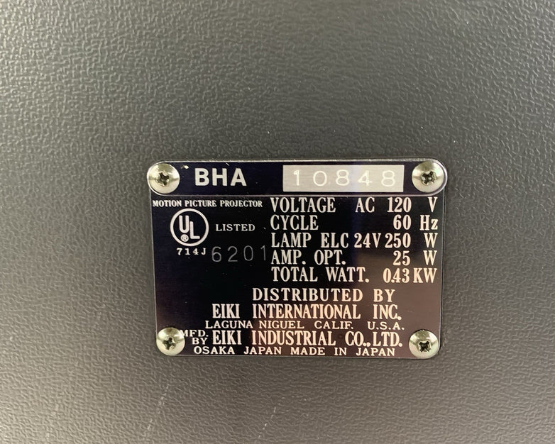 Bell Howell Eiki BHA 16mm Motion Picture Projector - Tested