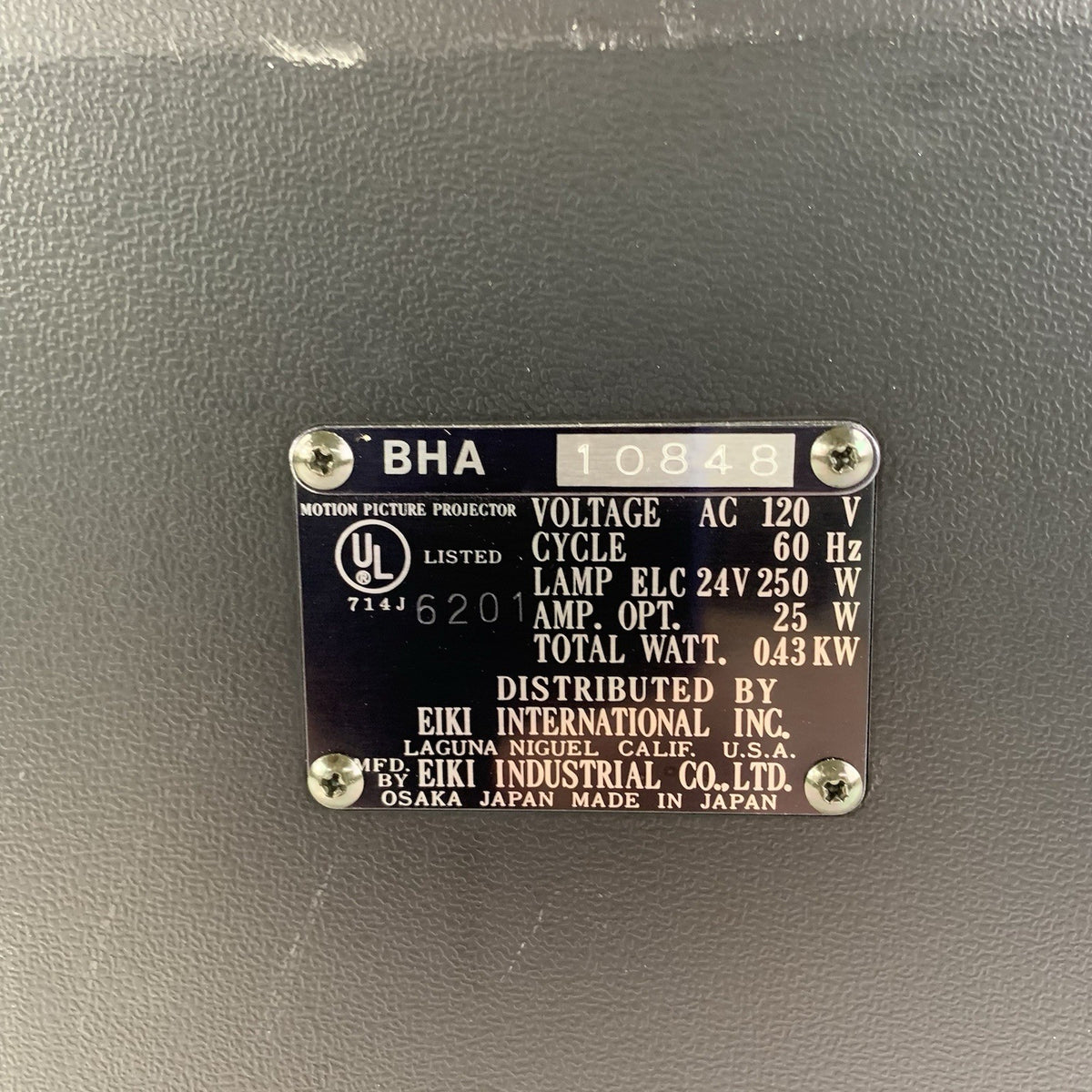 Bell Howell Eiki BHA 16mm Motion Picture Projector - Tested8