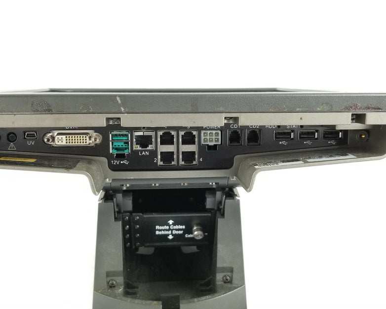NCR P1230-0032-BA Intel Atom D2560 2GHz 4GB RAM Crack in Screen No AC Adapter.