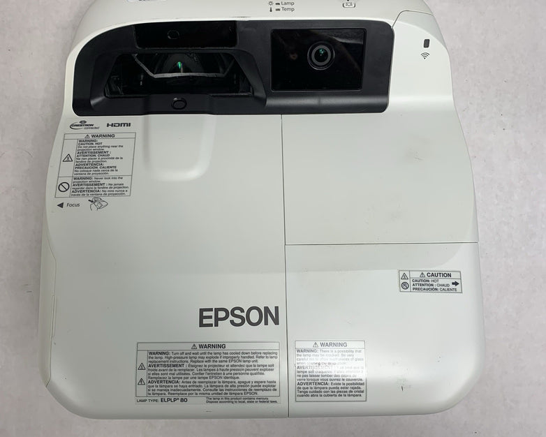 Epson H599A BrightLink 595Wi LCD Lamp Projector 635 Lamp Hours - No Remote