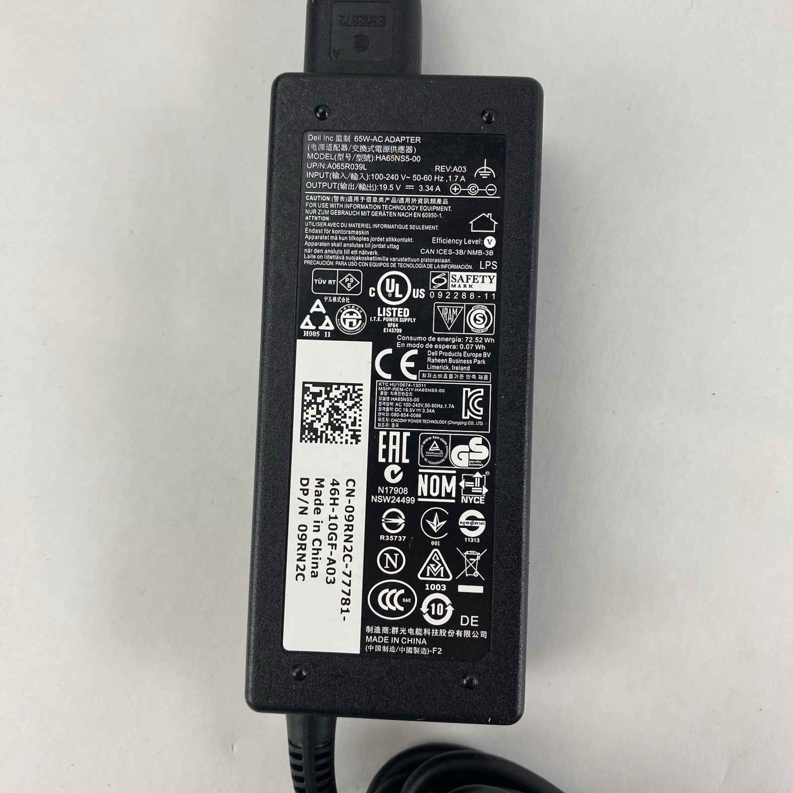 Dell HA65NS5-00 65W AC Adapter Lot of 45