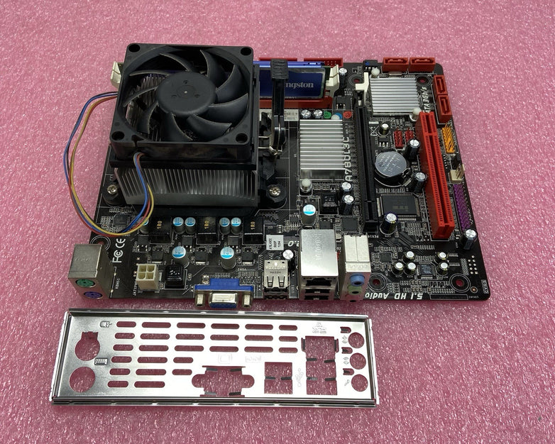BioStar A780L3C Motherboard AMD Phenom 2 x2 555 3.19GHz 8GB RAM w/Shield
