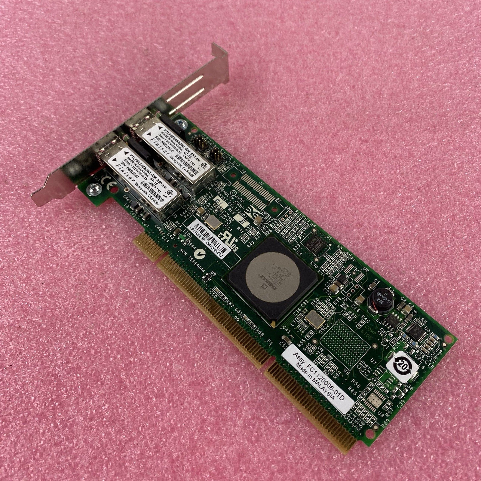 IBM 10N8620 4Gbps 2-Port PCI Fiber Adapter Card (Lot of 2)0