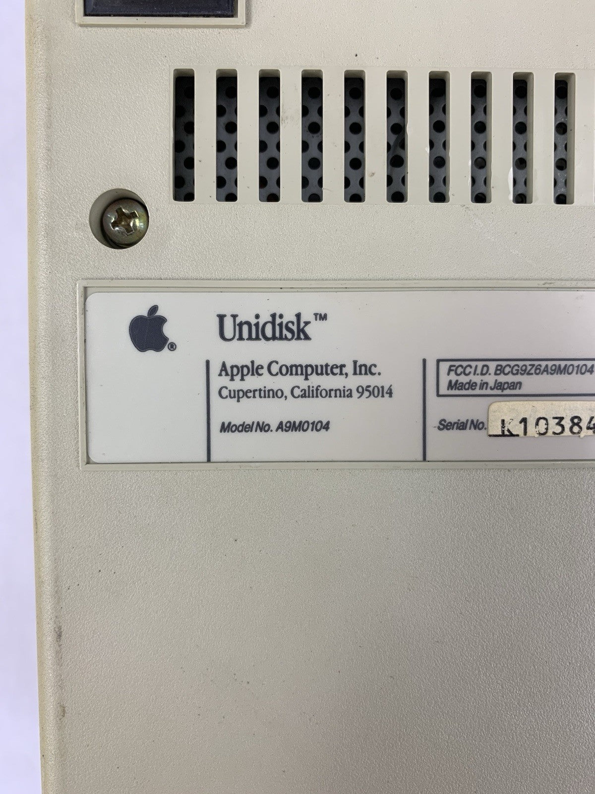Unidisk Apple A9M0104 Floppy Disk Drive - Tested8