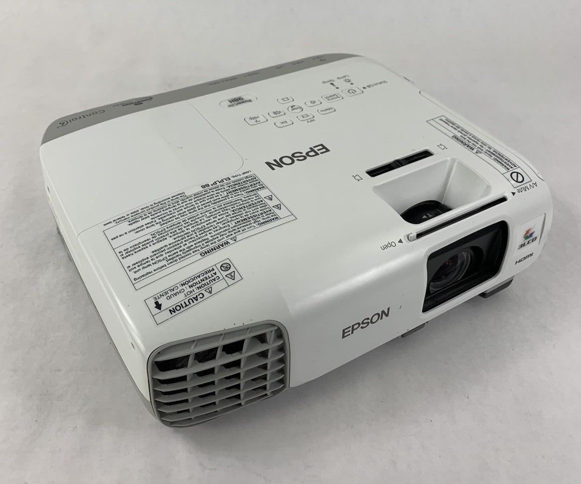 Epson PowerLite 98H H687A LCD Lamp Projector 2964 Lamp Hours - No Remote0