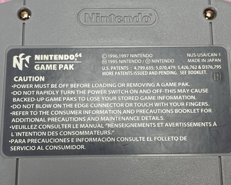 Nintendo Mario Tennis N64 Game Cartridge 2000 Authentic OEM Untested