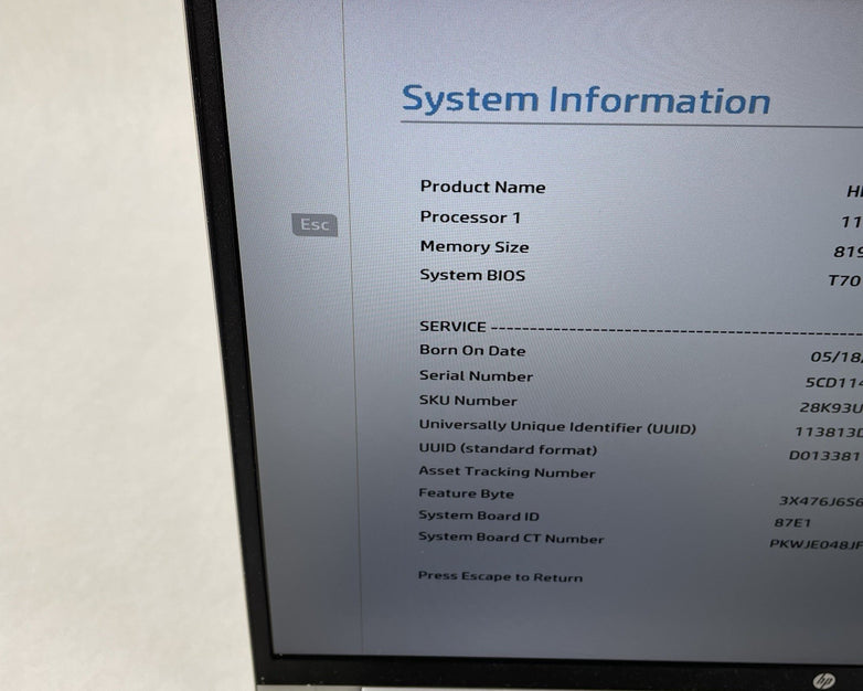 HP ProBook 450 G8 15.6" i5-1135G7 2.40 GHz 8 GB RAM No SSD/OS/AC - READ
