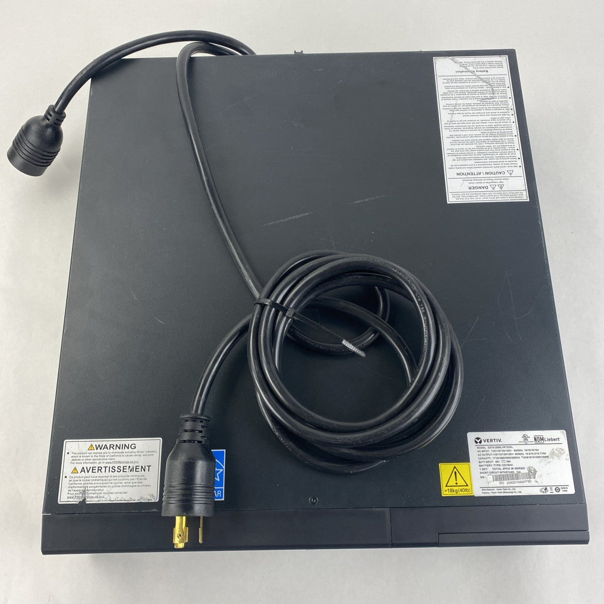 Vertiv Liebert GXT5-2000LVRT2UXL Backups Rack/ Tower - No Batteries No Rack Ears4