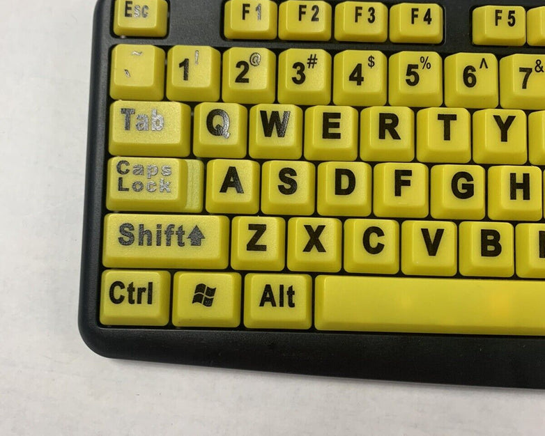 EZ Eyes HPO-J1305 Large Print Wired Keyboard