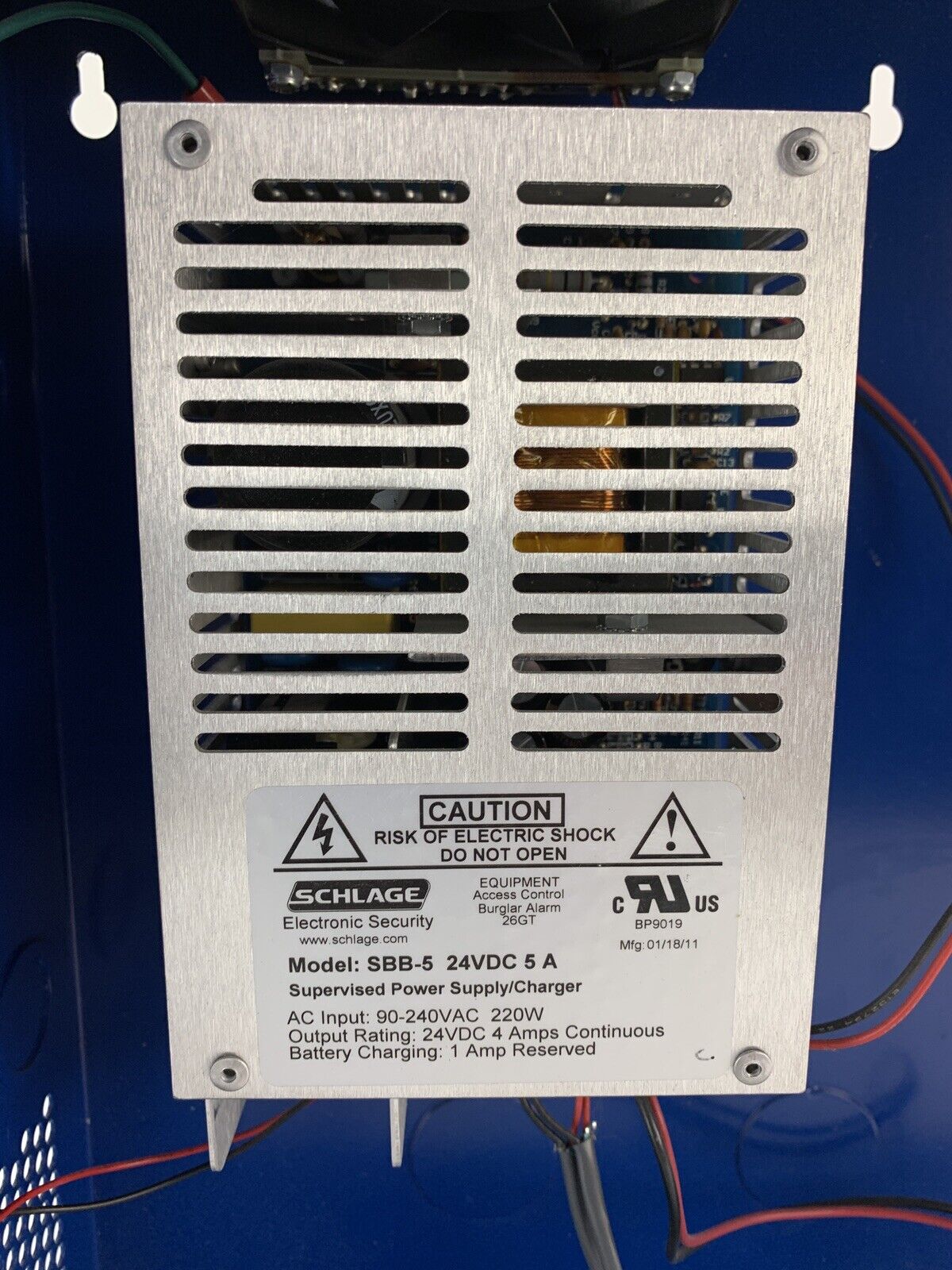 Schlage SBB-5APS Bright Blue Supervised Power Supply SBB-5 w/ Keys