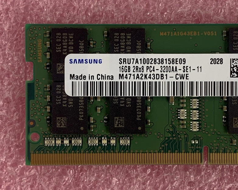 Samsung M471A2K43DB1-CWE 16 GB 2Rx8 PC4-3200AA Laptop Memory RAM