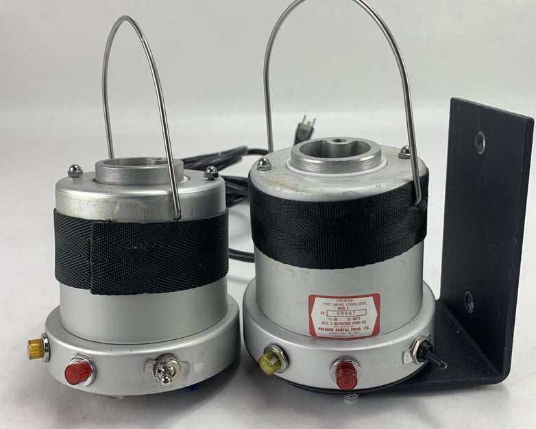 Premier Model A Hot Bead Sterilizer - No Lids - Parts or Repair - Lot of 2