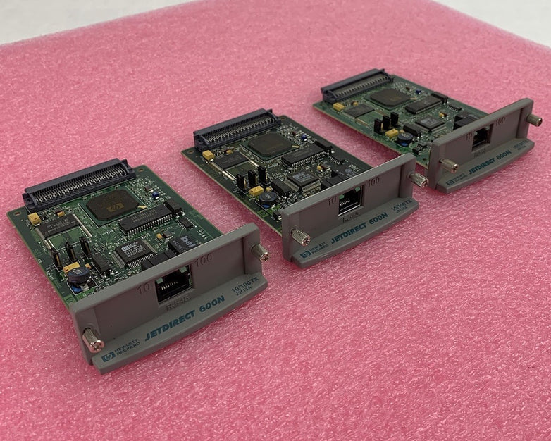 HP Jetdirect 600N 10/100TX J3113A Ethernet Board (Lot of 3)