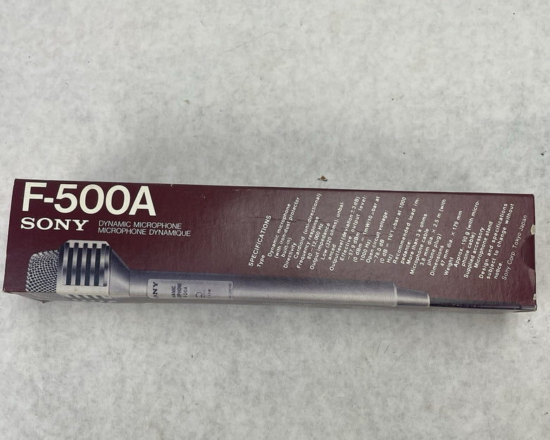 Sony Model F-500/ 500A/ 500S Dynamic Microphone Service Manual