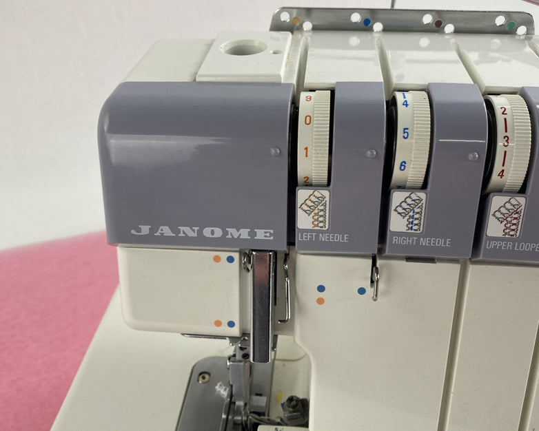 Janome 634 D MyLock Sewing Machine Eloctronic Controlled No Pedal or Cord
